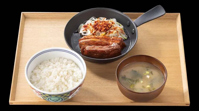吉野家「厚切り豚角煮定食」
