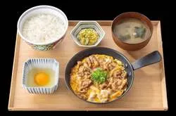 吉野家「月見牛とじ御膳」