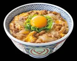 吉野家「月見牛とじ丼」