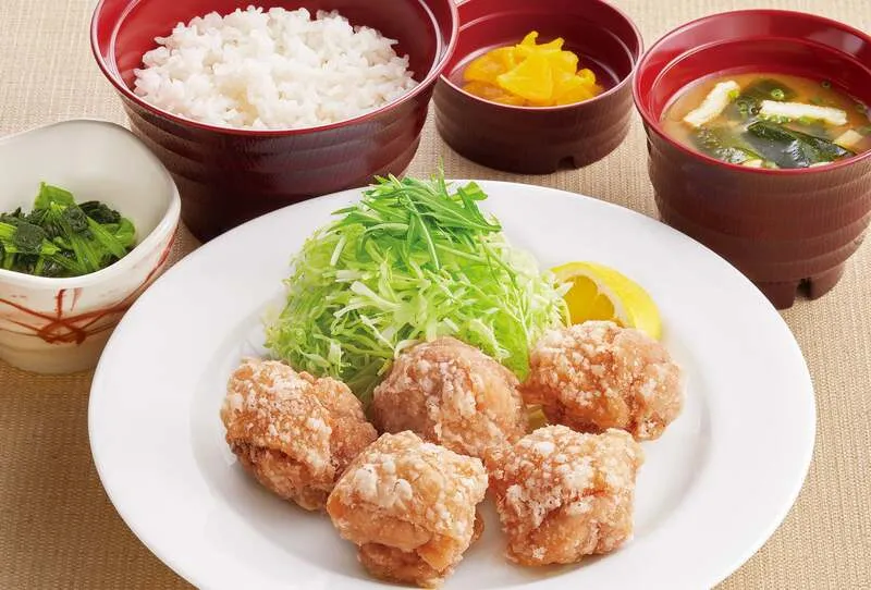 ジョイフル塩唐揚げ定食