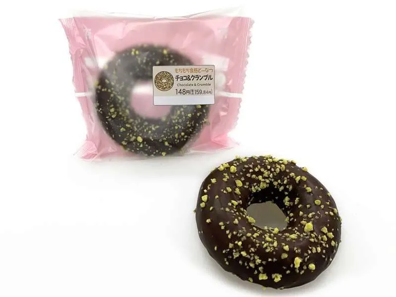 「もちもち食感どーなつ チョコ＆クランブル」