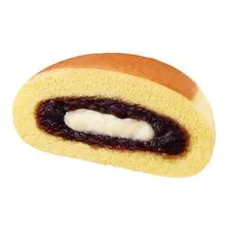 バターフィリングとつぶあんを包んだ断面