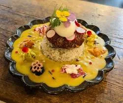「巨大ゾウが境内を練り歩く！光恩寺で入場無料のインドフェスタ　カレー16店集結」の写真
