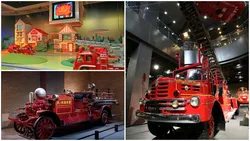 江戸時代からの消防の歴史や、世界の消防車などを展示しています