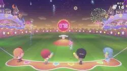 ※「サンリオ パーティランド」のミニゲーム「シナモロールのホームランダービー」のイメージ