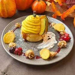 【新メニュー】秋のフレンチトースト 〜ハロウィーンパンプキン〜（1,200円）