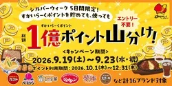 「すかいらーくグループ」ポイント山分けキャンペーン
