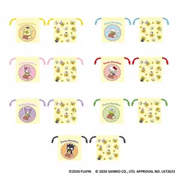 「巾着 LOOK A La Mode×サンリオキャラクターズ（全7種）」各880円