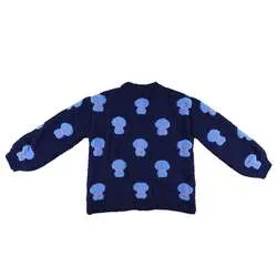 ドラえもん未来デパートオリジナル ふわふわカーディガン ネイビー（裏デザイン）