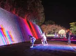 「アドベンチャーワールドで初の光フェス！5m超の巨大アーチや夜の動物観察も」の写真