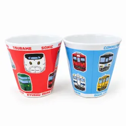 JR九州列車メラミンカップ 新幹線・特急編、在来線編（各990円）