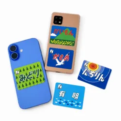 トレインマークステッカー 有明、かいもん、にちりん、かもめ、みどり（各385円、会場ではイベント価格390円）