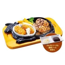 ビッグボーイ「牡蠣フライ＆大俵ハンバーグ」
