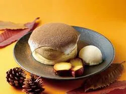 さかい珈琲「ほうじ茶とさつまいものパンケーキ」