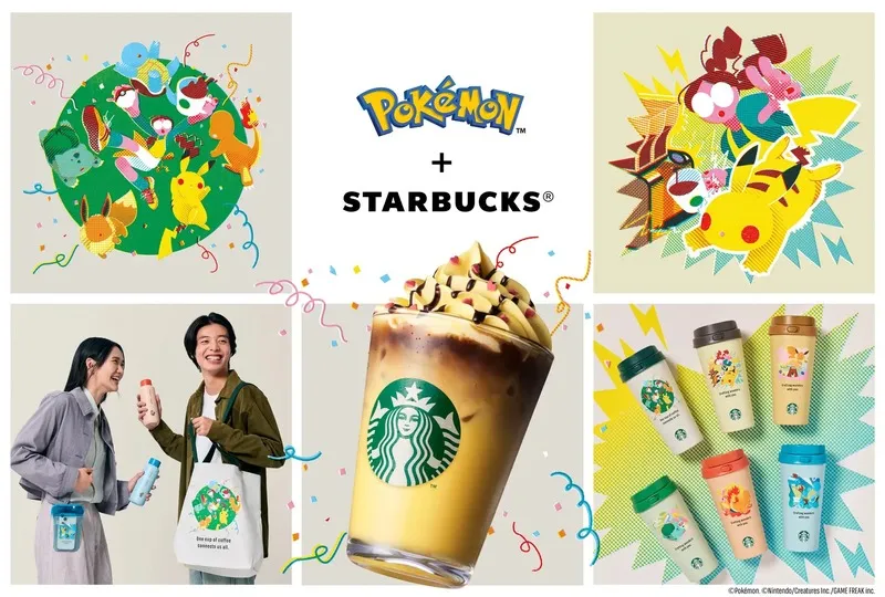 ポケモン×スターバックスのコラボレーションイメージ