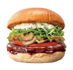 ゼッテリア「山葵タルタル舞茸ビーフバーガー」