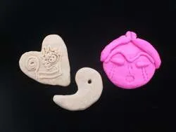 オーブン粘土でつくった作品