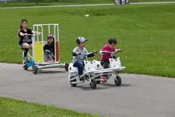 ユニークな形の自転車がたくさん！
