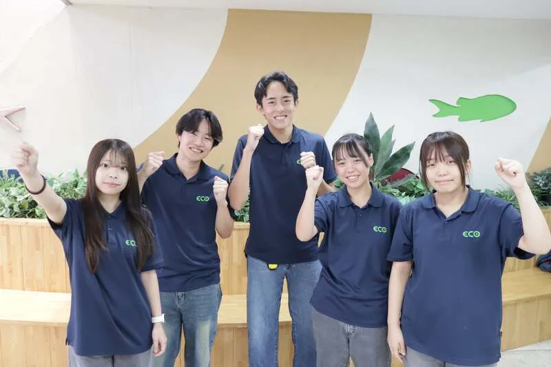 ツシマヤマネコのソフトクリームを考案したチーム