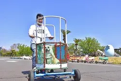 愛犬と一緒に乗れる「おもしろ自転車」