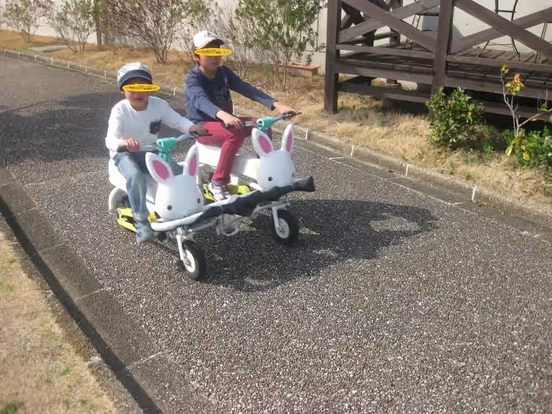 最大6人で乗れる大型の自転車もあります（ユーザー提供画像）