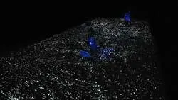 「波の塊」（実空間で撮影）