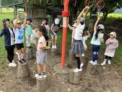 星ふる学校くまの木でのキャンプの様子