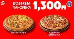 【1,300円シリーズ】4シリーズのピザ2種類