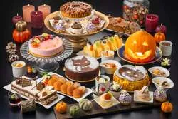 「未就学児無料のハロウィンビュッフェが宇都宮で　おばけケーキに南瓜のチーズケーキも」の写真