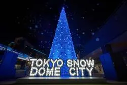 「シナモロールの無料イルミネーションが東京ドームシティに登場　100万球超の雪の世界」の写真