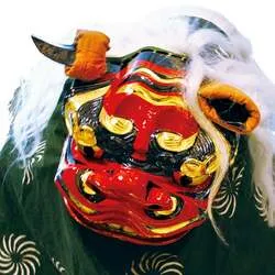 獅子舞の練り歩き