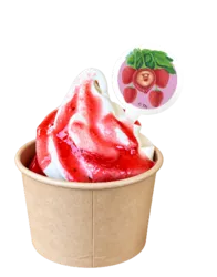 イチゴクレナイ ソフトクリーム 550円