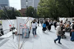 「芝生でゴロゴロ無料で映画鑑賞！藍染めや星空観察も楽しめる3日間　東京・日比谷公園」の写真