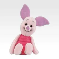 D賞〈ピグレット〉ぬいぐるみ風フロッキーフィギュア