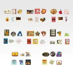 K賞〈100エーカーの森〉フレークステッカー