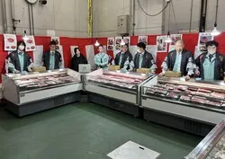 「黒毛和牛しゃぶしゃぶの無料試食も！年に一度開放の東京食肉市場まつり 品川駅近く」の写真