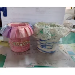  紙コップで作る小物入れ
