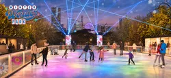「花と光に包まれて親子でスケート！入場無料の冬イベントが横浜・山下公園で開催」の写真