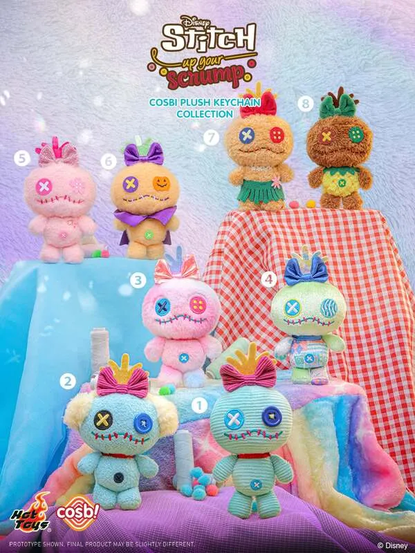 コスビ・ぬいぐるみキーチェーン『スティッチ』スティッチ・アップ・ユア・スクランプ（各3,200円）