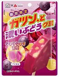 「ガツン、と濃いぶどうグミ」パッケージ