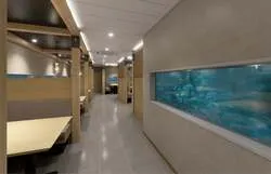 海中階から見られる生簀