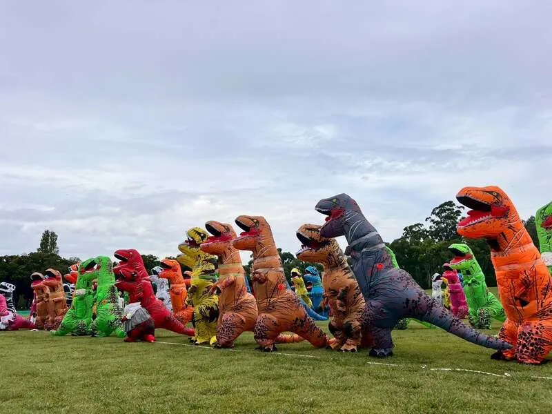 ティラノサウルスレース イメージ 画像提供：（一社）日本ティラノサウルス競技連盟