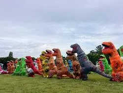 ティラノサウルスレース イメージ 画像提供：（一社）日本ティラノサウルス競技連盟