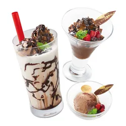 「濃厚チョコ×無花果の秋限定パフェ！和食さと全店にとろけるショコラデザートが登場」の写真