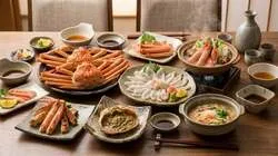 カニのフルコース料理（イメージ）