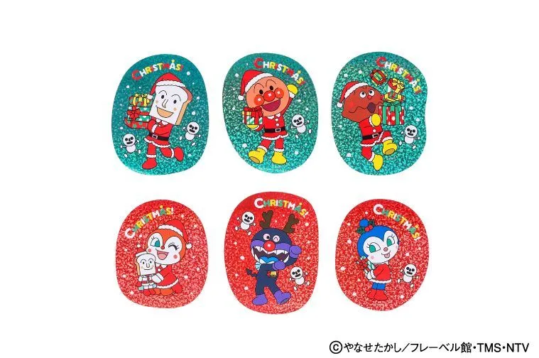 ホログラムステッカー クリスマス（各385円）
