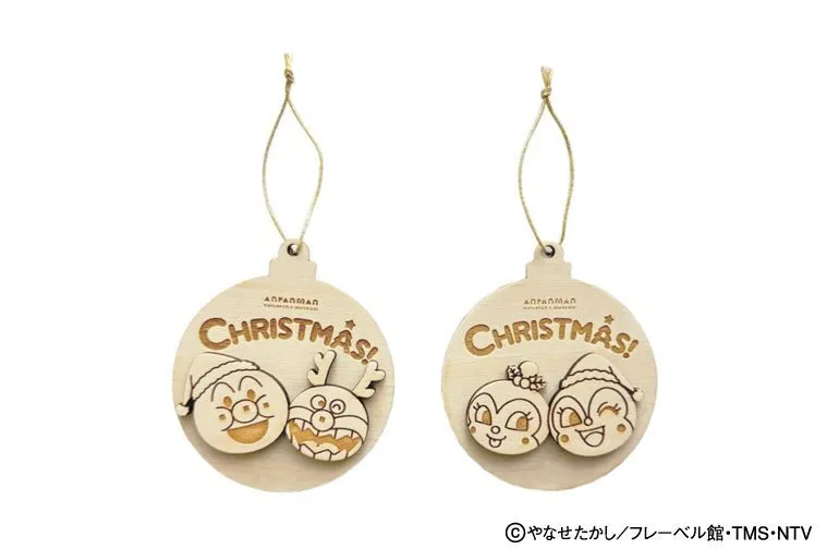 クリスマス ウッドオーナメント（各880円）