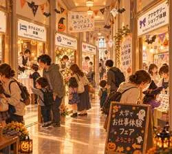「ナース体験やお化け屋敷にAIクッキング！花火で締める学校丸ごとハロウィンが狭山で」の写真