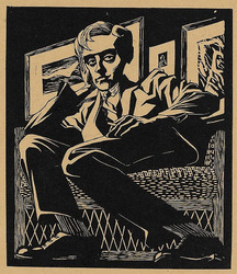 《椅子に座っている自画像》1920年　All M.C.Escher works(C)The M.C.Escher Company B.V.-Baarn-Holland. All rights reserved. www.mcescher.com