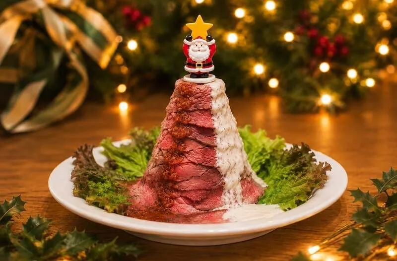 サンタさんのX'masローストビーフツリー
